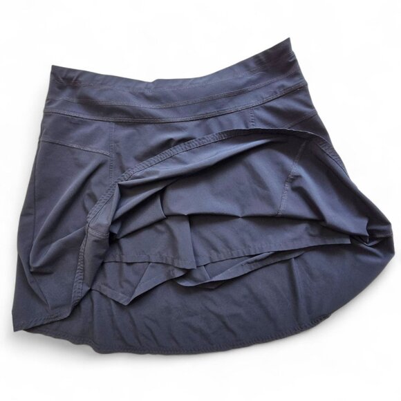 Athleta All Day Skort 12 Navy Blue Athletic Skirt Shorts Travel Athleisure Beach - Picture 4 of 11